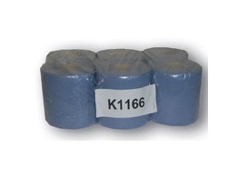 Midipoetsrol 2 laags blauw gelijmd 20cm 6 rollen