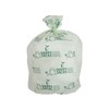 Sac poubelle sac bio Happy Sacks 43x44cm T15 blanc/vert 400pcs - 10L