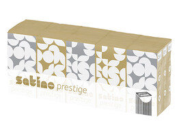 Satino Premium zakdoekjes 4 laags wit 15x15x10 stuks