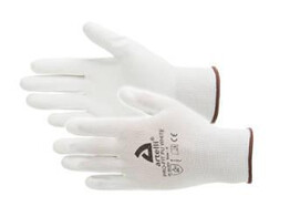 Werkhandschoen Pro-Fit PU nylon wit mt 9  per 12 paar - mechanische bescherming