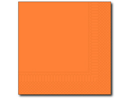 serviettes 33x33cm 2plis 1/4e vouw orange 2000 pieces