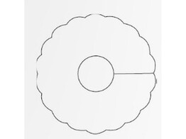 Druppelvanger diameter 9cm 6 laags wit   split 20x250 stuks