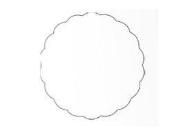 Sous-verres diametre 9cm 8 plis blanc 20 x 250 pieces