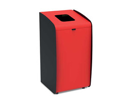 Afvalbak Roxy Classic zwart-rood