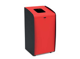 Afvalbak Roxy Classic zwart-rood