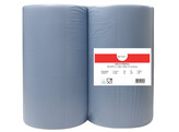 Bobine industriel 2 plis bleu hauteur 37cm 2 rouleaux