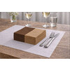Servetten 33x33cm 2laags 1/4de vouw bruin 2000 stuks