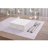 Serviettes 40x40cm 2 pli 1/8 blanc 2000 pieces