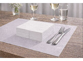 Serviettes 40x40cm 2 pli 1/8 blanc 2000 pieces