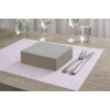 Serviettes 40x40cm 2 plis 1/8 corne gris 2000 pieces