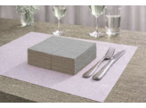 Serviettes 40x40cm 2 plis 1/8 corne gris 2000 pieces