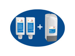 Dreumex SunProtect starterpack - manuele dispenser   2 vullingen