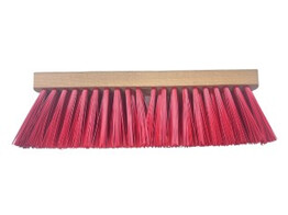 Straatveger pvc rood ongelakt 30cm