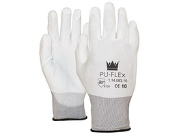 Handschoen Pro-Fit PU nylon wit maat 9