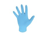 Handschoen poedervrij nitril blauw