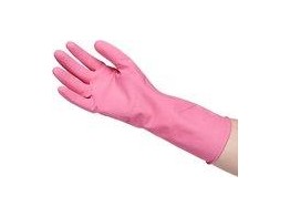 Huishoudhandschoen roze small  GR01 