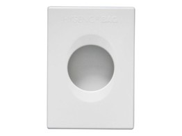 Maandverbandzakdispenser voor plastieke zakjes kunststof wit