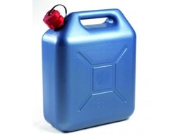 Jerrycan plastiek met uitschenktuit blauw 20 liter