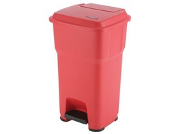 Vileda HERA pedaalemmer 60 liter  39 39 69cm  rood - afvalbak