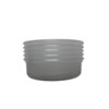 Rond potje transparant 125CC 1000st.