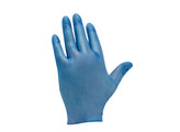Handschoen vinyl gepoederd blauw 100st large