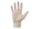 Handschoen vinyl transparant gepoederd 100 st medium