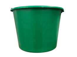 Seau vert metallique 12 litres