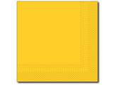 Serviettes 40x40cm 2 plis 1/4e jaune 2000 pieces