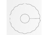 Druppelvanger diameter 9cm 6 laags wit   split 20x250 stuks