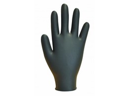 gants nitril noir sans poudre 100pieces