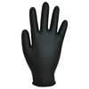Handschoen diamand structuur nitril poedervrij zwart 100st