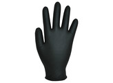 Handschoen diamand structuur nitril poedervrij zwart small 100st